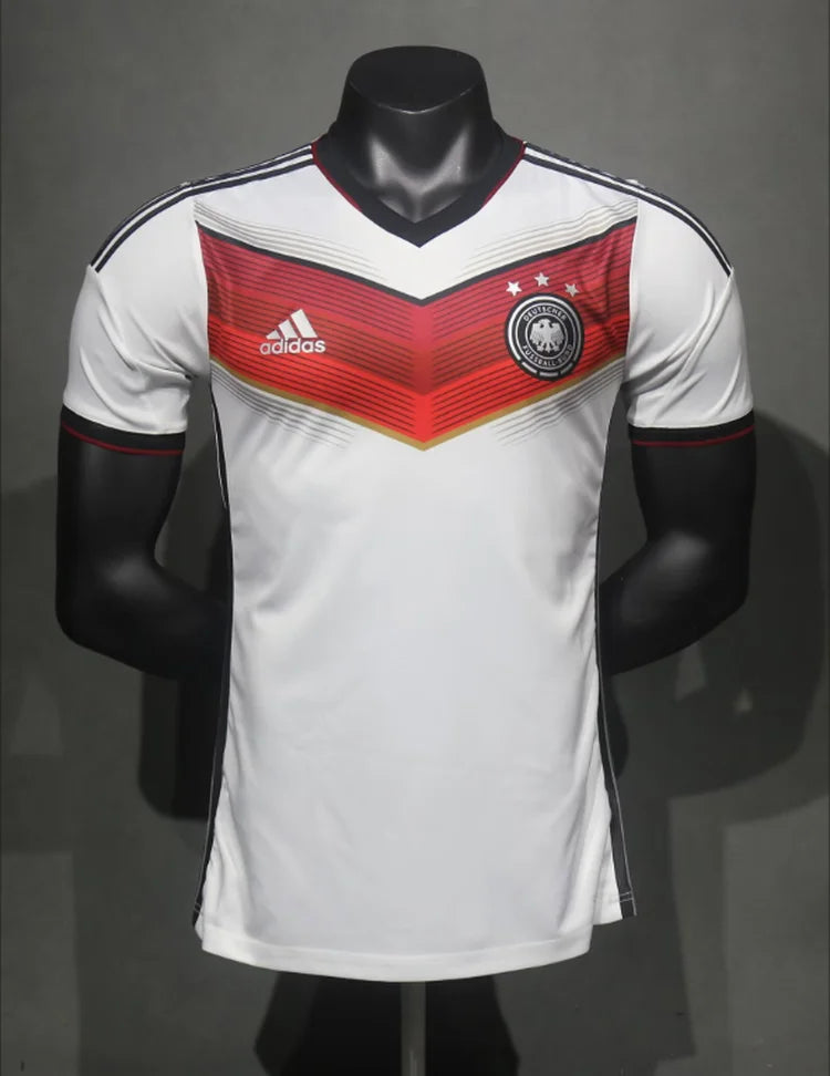 Maillots Homme Domicile Allemagne 2014 Blanc S-3XL